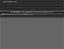 Tablet Screenshot of mumbaiart.com